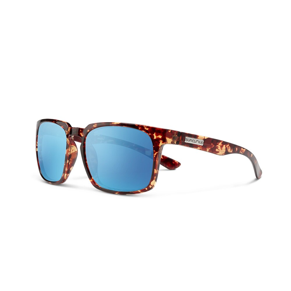 Suncloud Hundo Sunglasses Polarized in Tortoise with Aqua Mirror